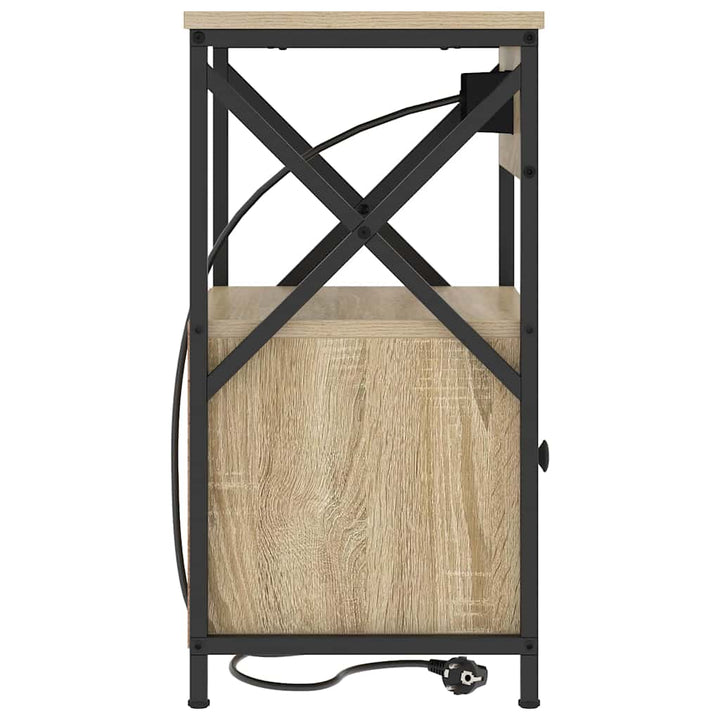 Natskab 2 pcs Sonoma eg 40 x 31 x 60 cm Konstrueret træ