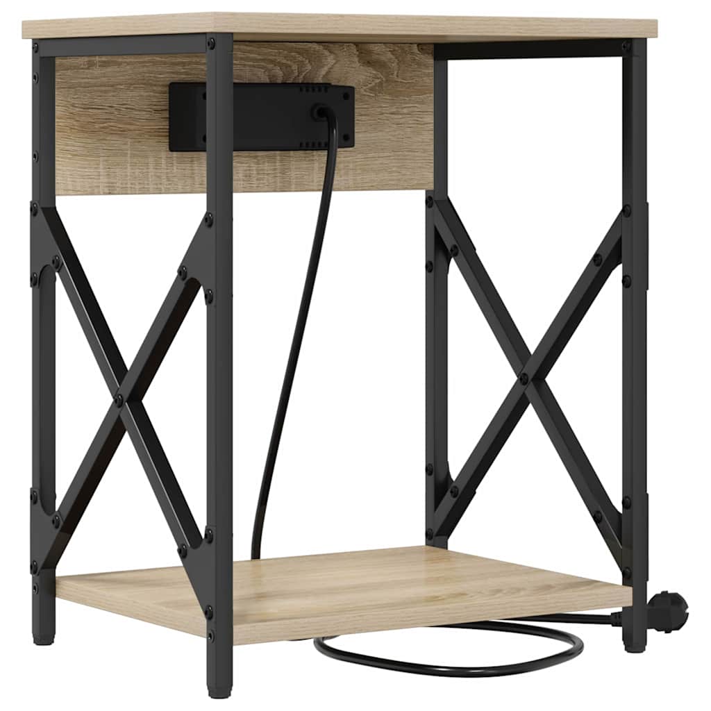 Natskab 2 pcs Sonoma eg 41 x 31 x 51 cm Konstrueret træ