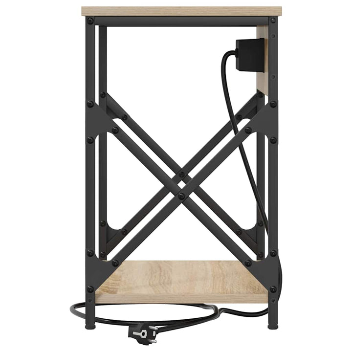 Natskab 2 pcs Sonoma eg 41 x 31 x 51 cm Konstrueret træ