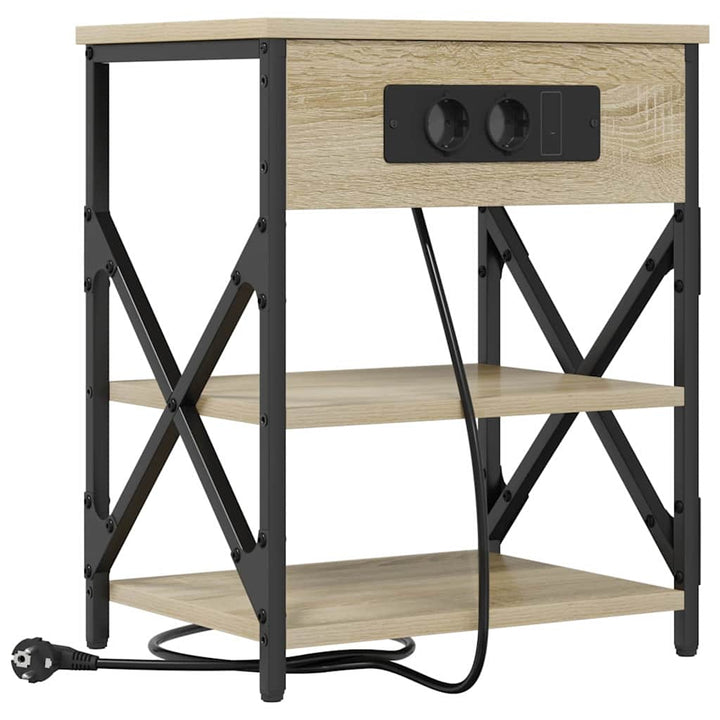 Natskab 2 pcs Sonoma eg 41 x 31 x 51 cm Konstrueret træ