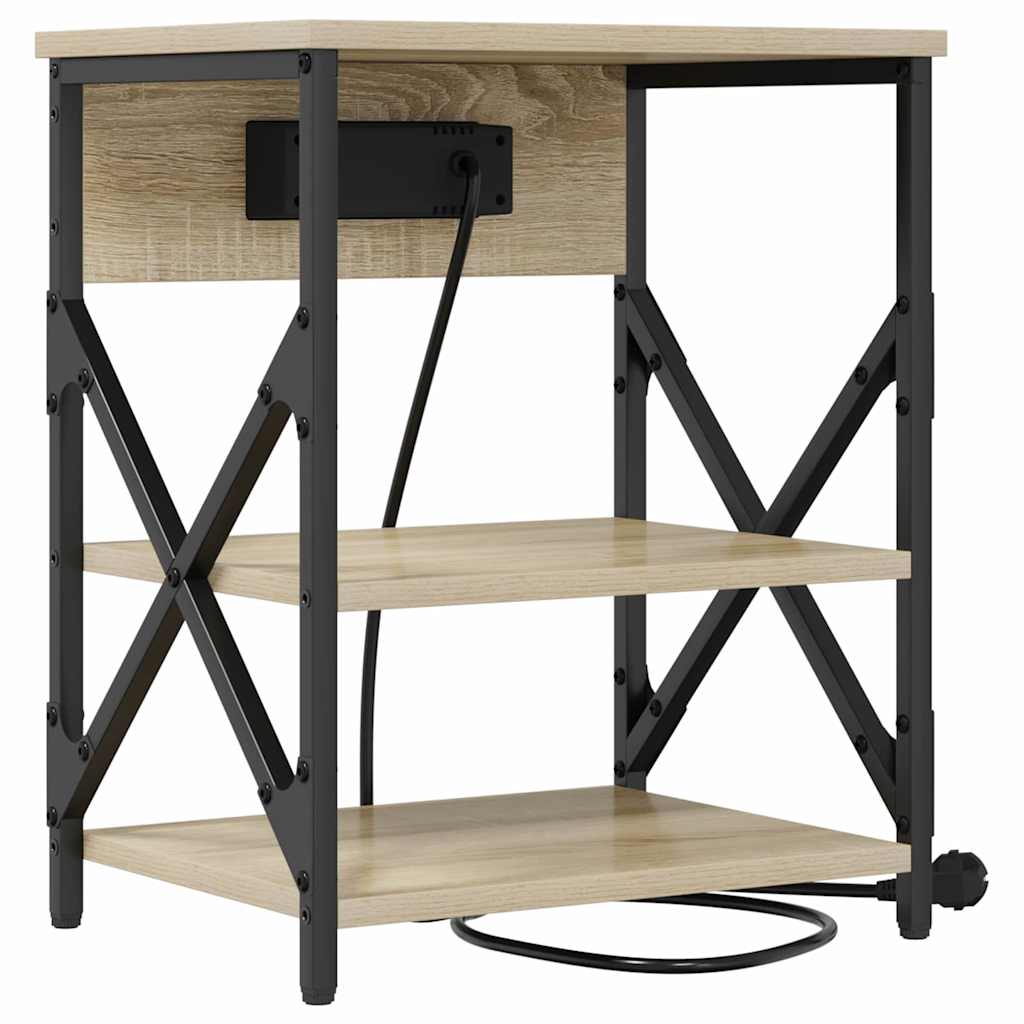 Natskab 2 pcs Sonoma eg 41 x 31 x 51 cm Konstrueret træ