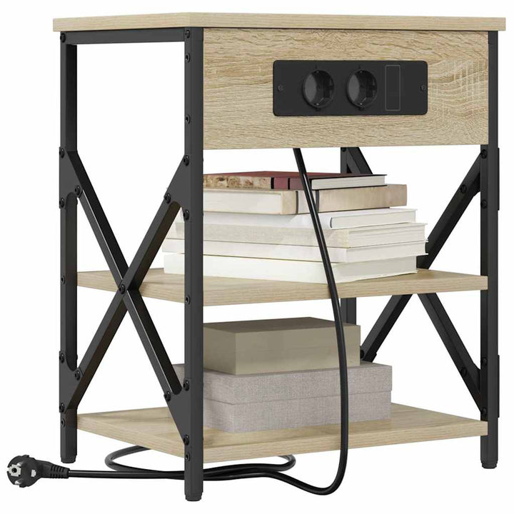Natskab 2 pcs Sonoma eg 41 x 31 x 51 cm Konstrueret træ