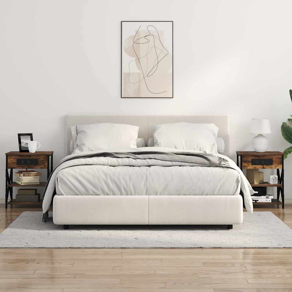 Natskab 2 pcs Røget eg 41 x 31 x 51 cm Konstrueret træ