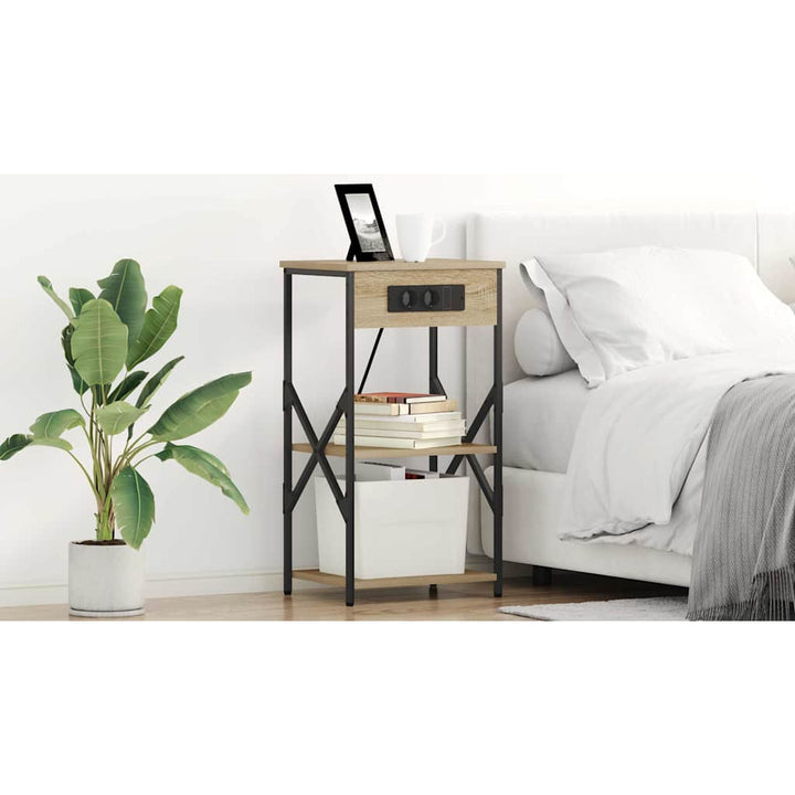 Natskab 2 pcs Sonoma eg 41 x 31 x 76 cm Konstrueret træ