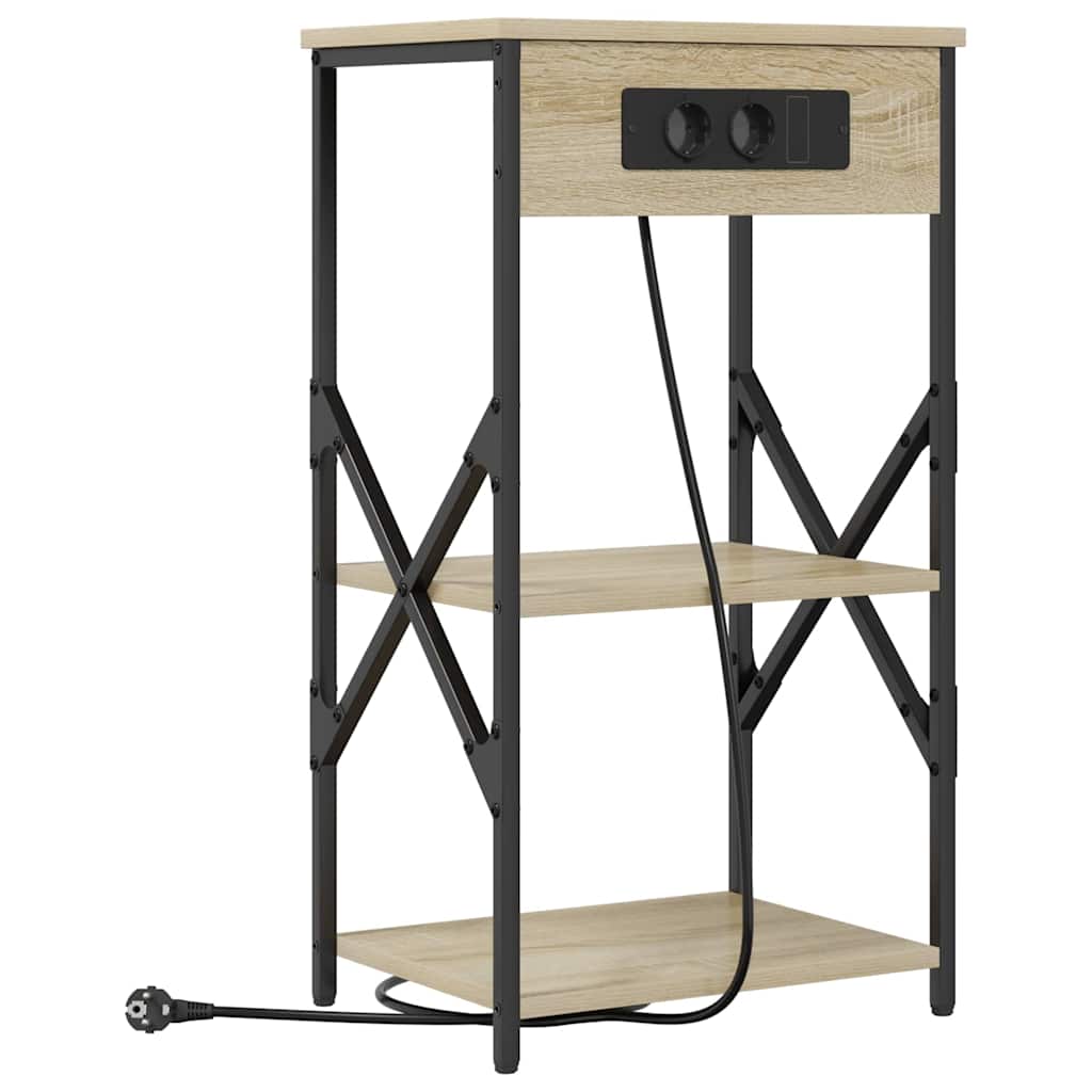 Natskab 2 pcs Sonoma eg 41 x 31 x 76 cm Konstrueret træ