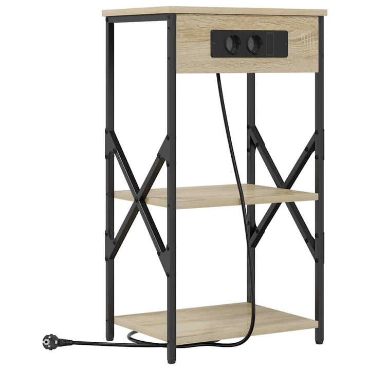 Natskab 2 pcs Sonoma eg 41 x 31 x 76 cm Konstrueret træ