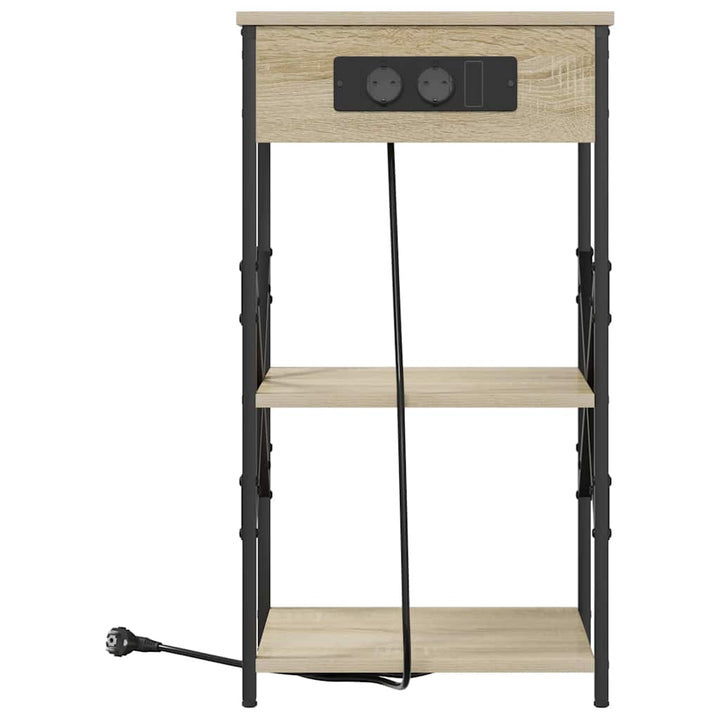 Natskab 2 pcs Sonoma eg 41 x 31 x 76 cm Konstrueret træ