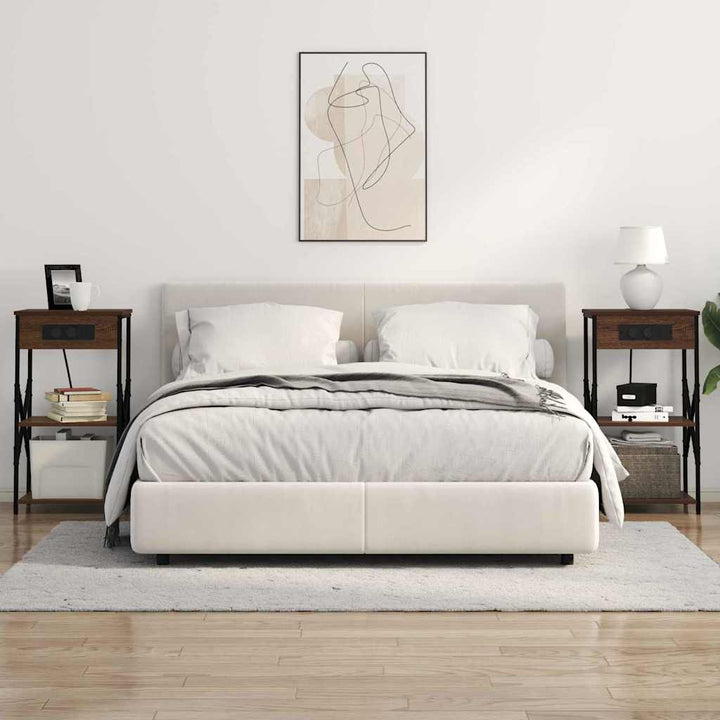 Natskab med hylde Brun eg 41 x 31 x 76 cm Konstrueret træ