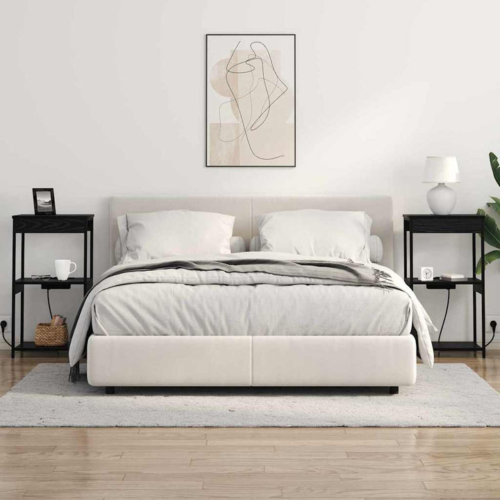 Natskab med hylde Sort eg 41 x 31 x 76 cm Konstrueret træ