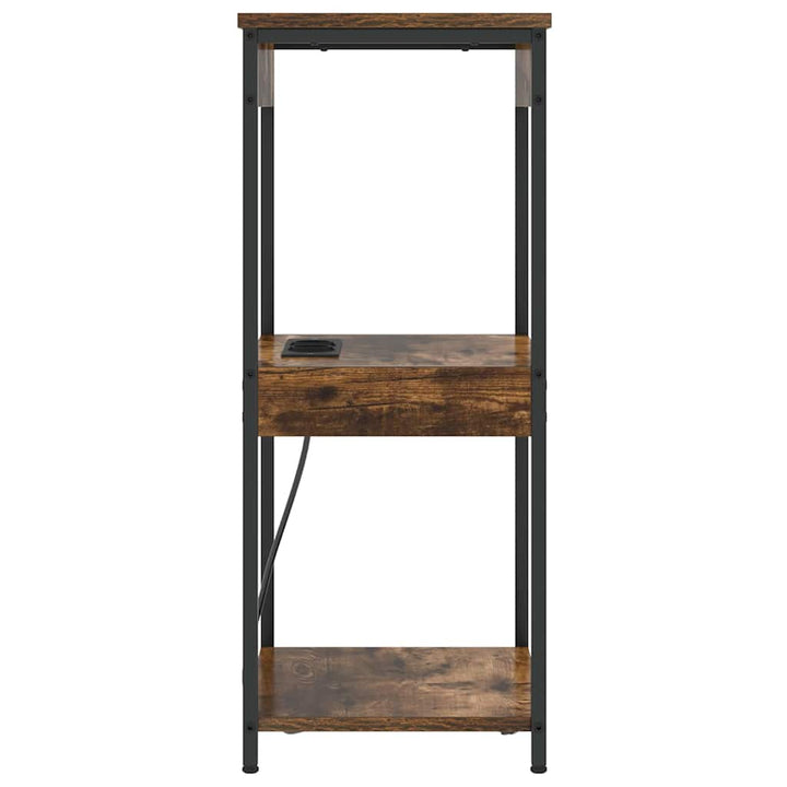 Natskab med hylde Røget eg 41 x 31 x 76 cm Konstrueret træ