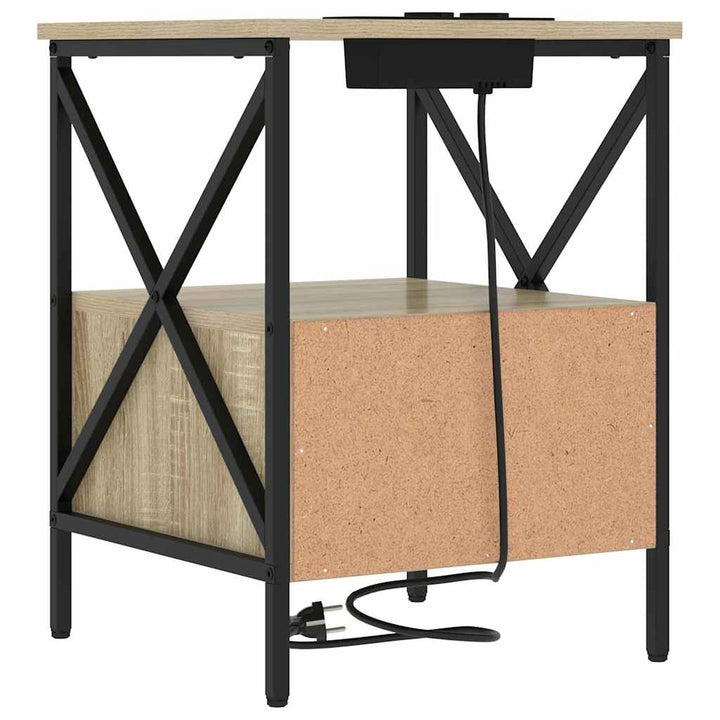 Natskab 2 pcs Sonoma eg 41,5 x 40,5 x 55 cm Konstrueret træ