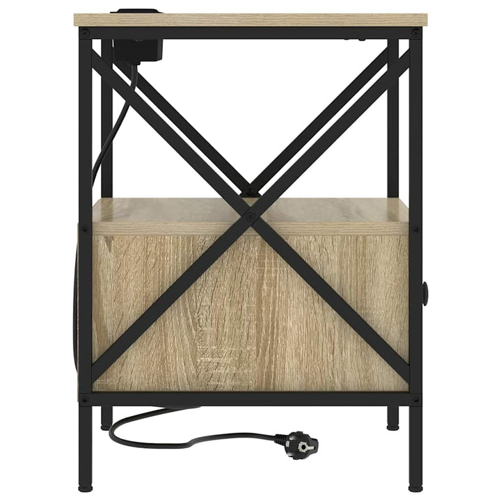 Natskab 2 pcs Sonoma eg 41,5 x 40,5 x 55 cm Konstrueret træ