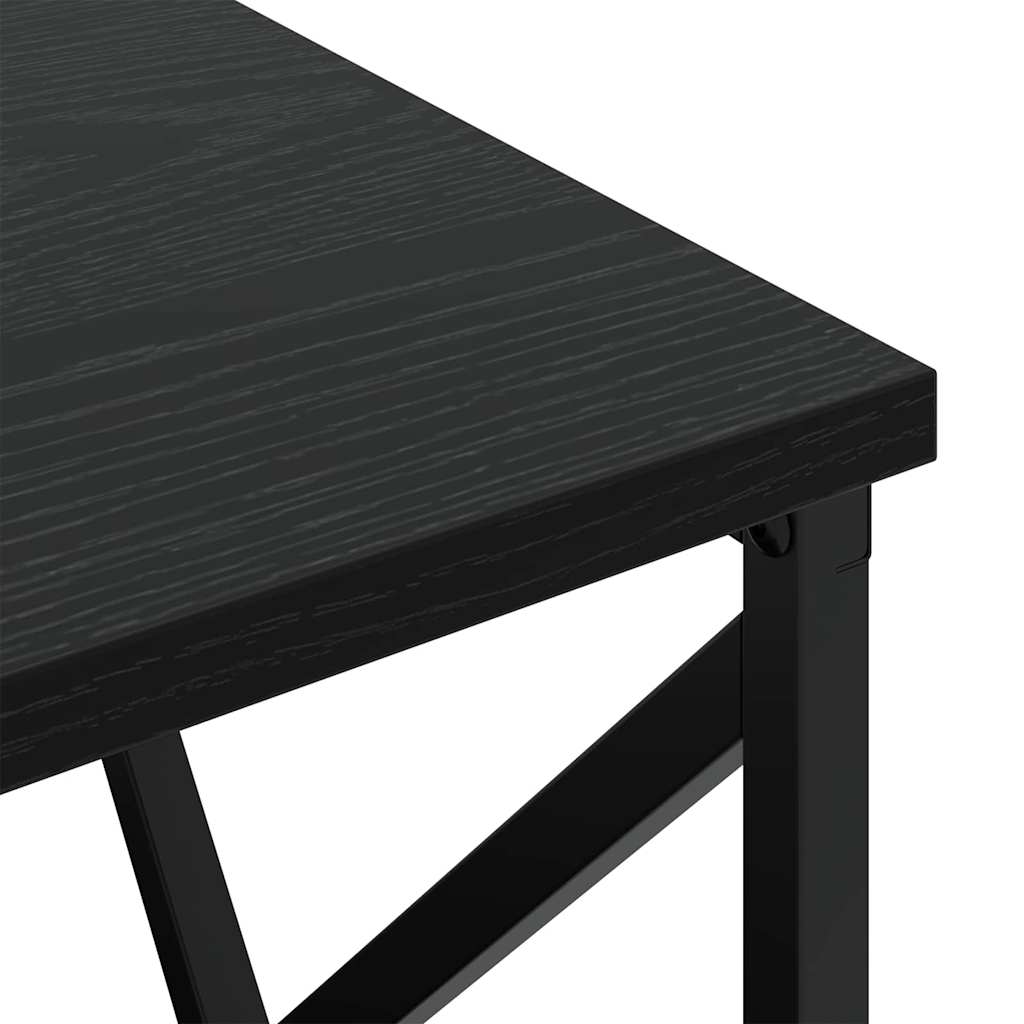 Natskab med skuffe Sort eg 40 x 31 x 60 cm Konstrueret træ