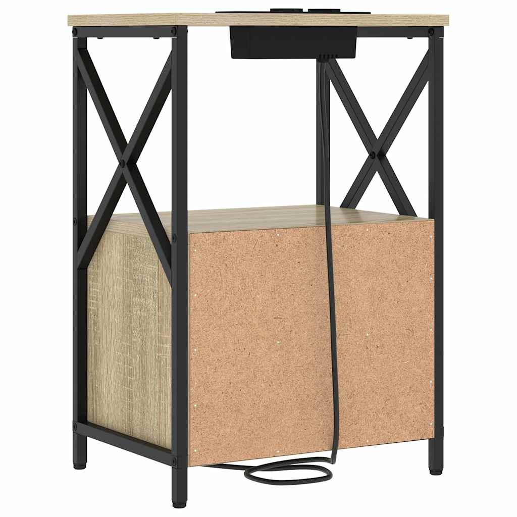 Natskab med skuffe Sonoma eg 40 x 31 x 60 cm Konstrueret træ