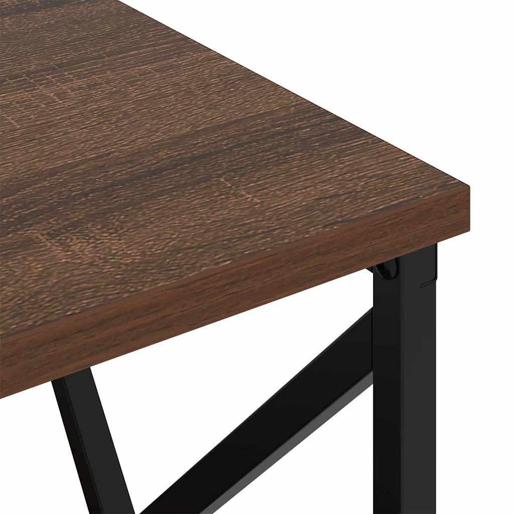 Natskab 2 pcs Brun eg 40 x 31 x 60 cm Konstrueret træ