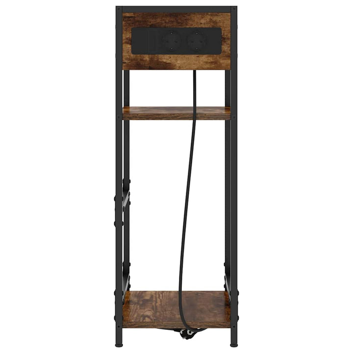 Natskab Røget eg 40 x 27 x 76 cm Konstrueret træ