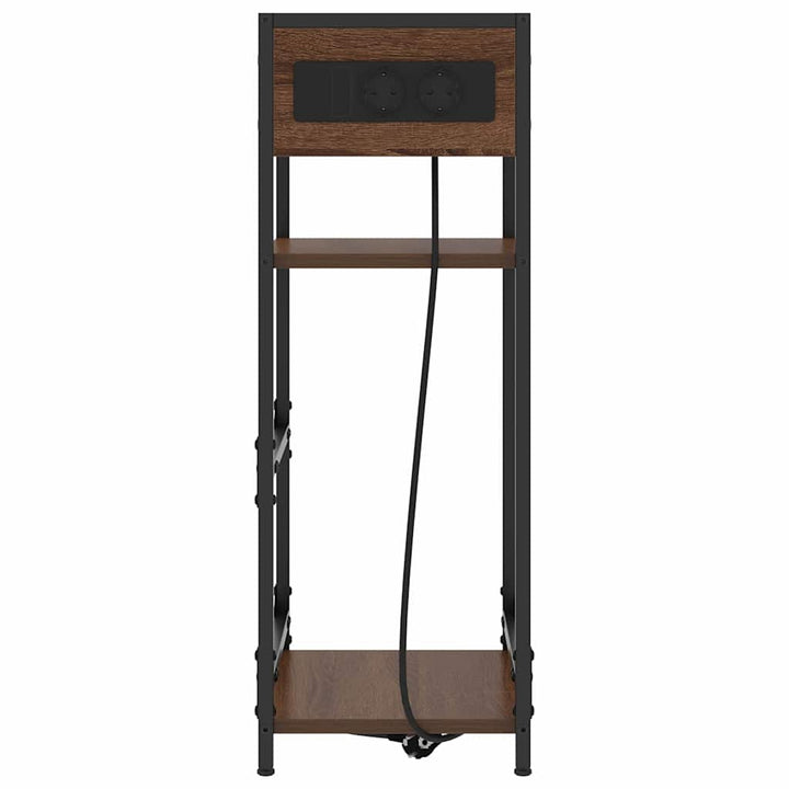 Natskab Brun eg 40 x 27 x 76 cm Konstrueret træ