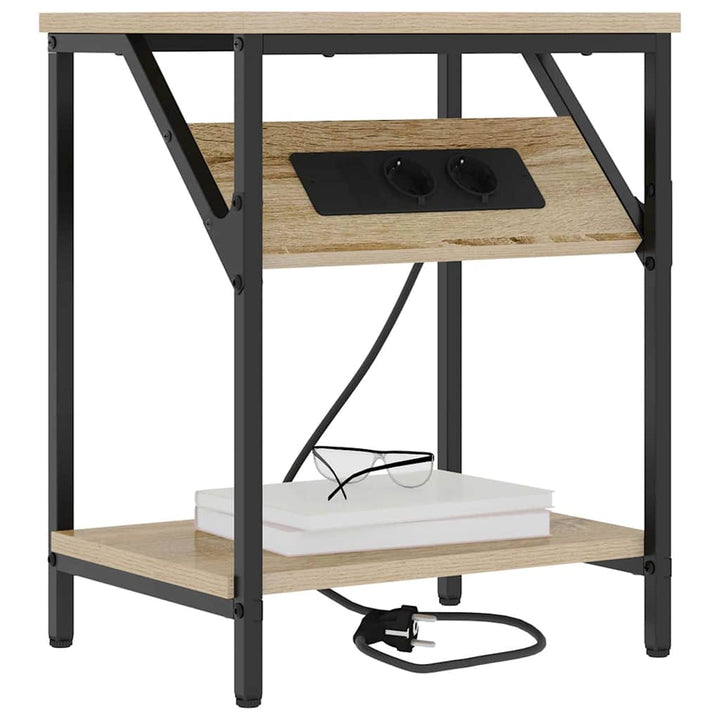 Natskab 2 pcs Sonoma eg 38 x 30 x 48 cm Konstrueret træ