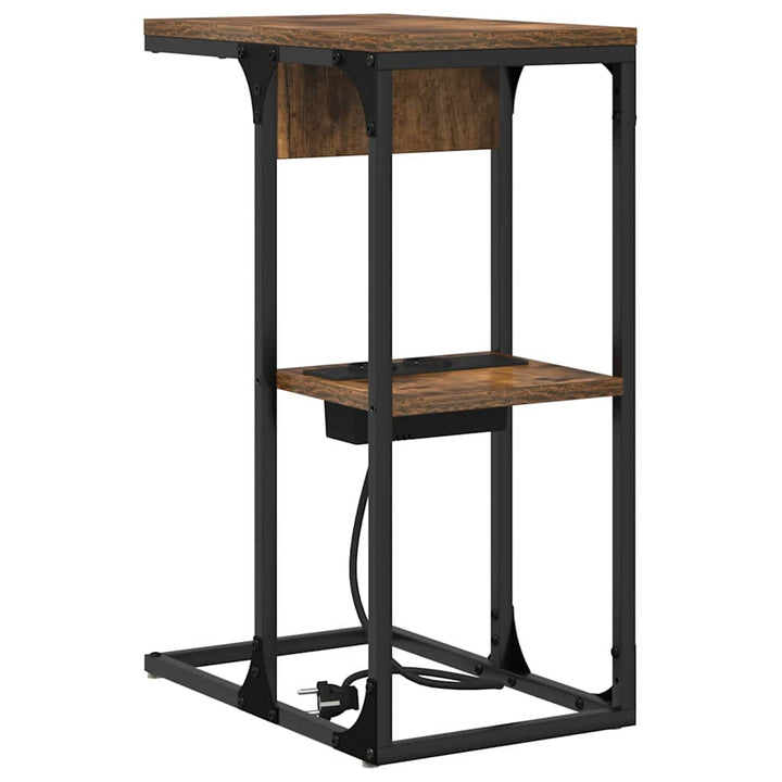 Natskab Røget eg 41,5 x 26 x 60,5 cm Konstrueret træ