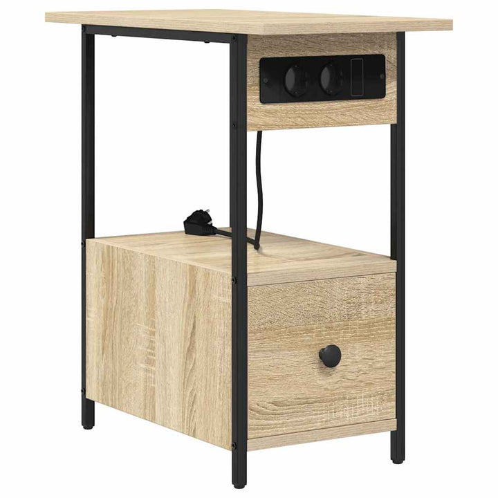Natskab med skuffe Sonoma eg 60 x 30 x 61 cm Konstrueret træ
