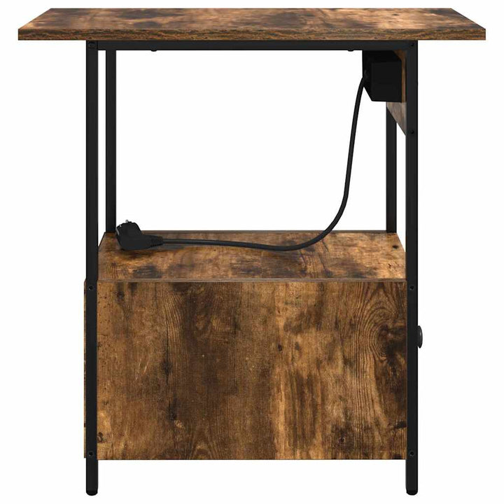 Natskab Røget eg 60 x 30 x 61 cm Konstrueret træ