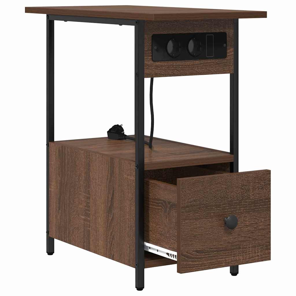 Natskab Brun eg 60 x 30 x 61 cm Konstrueret træ