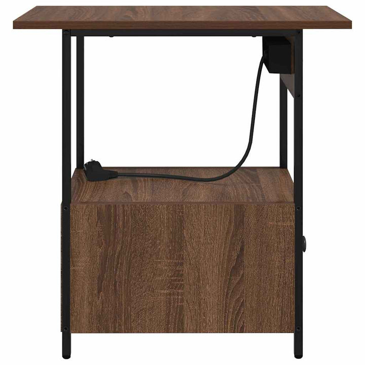 Natskab Brun eg 60 x 30 x 61 cm Konstrueret træ