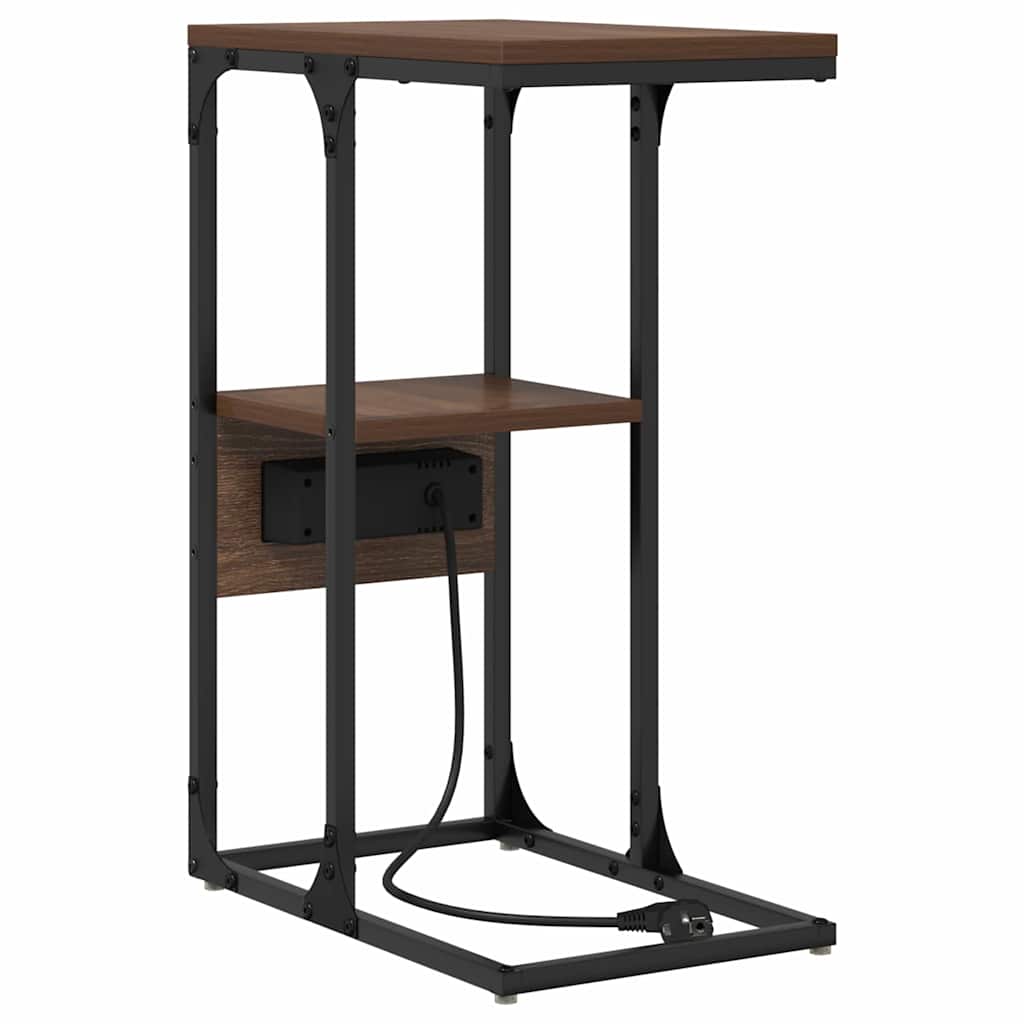 Natskab med skuffe Brun eg 41.5 x 26 x 60.5 cm Konstrueret træ