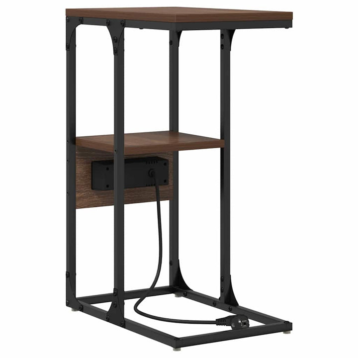 Natskab med skuffe Brun eg 41.5 x 26 x 60.5 cm Konstrueret træ