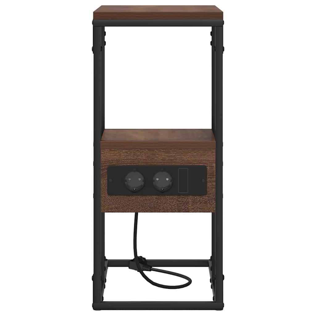 Natskab med skuffe Brun eg 41.5 x 26 x 60.5 cm Konstrueret træ