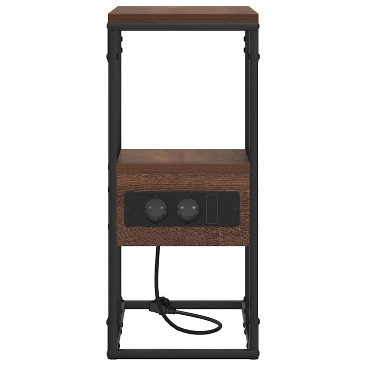 Natskab med skuffe Brun eg 41.5 x 26 x 60.5 cm Konstrueret træ