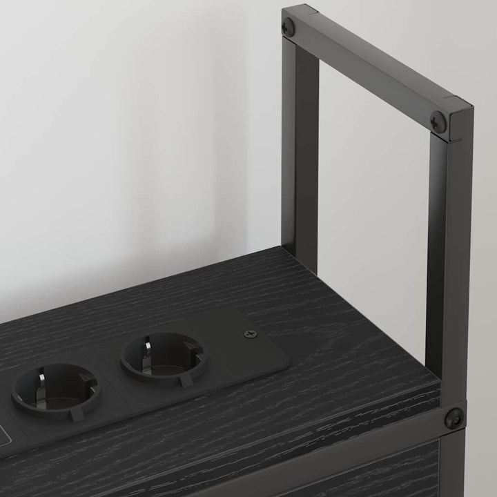 Opbevaringshovedgavl med Opladningsstation Sort eg