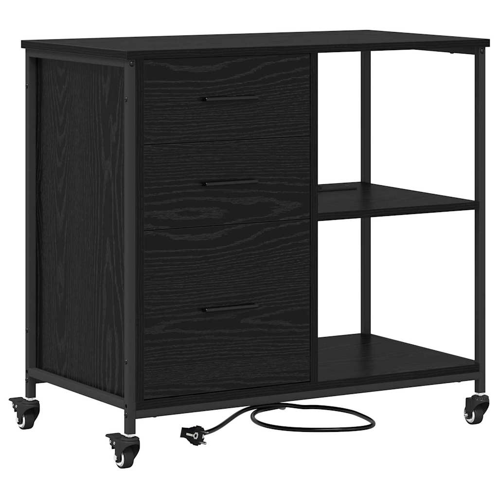 Skab med Opladningsstation 76 x 41 x 72 cm Konstrueret træ
