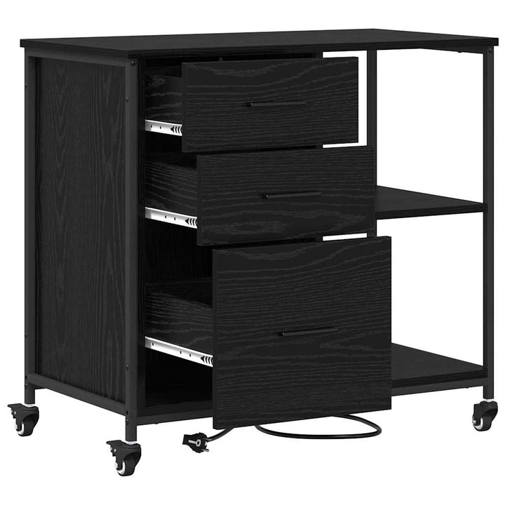 Skab med Opladningsstation 76 x 41 x 72 cm Konstrueret træ