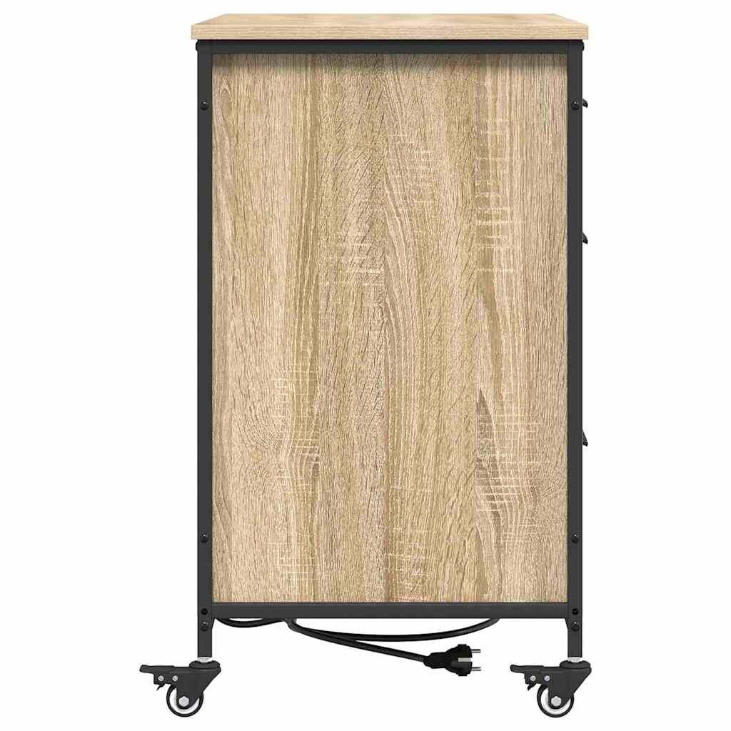 Skab med Opladningsstation 76 x 41 x 72 cm Konstrueret træ