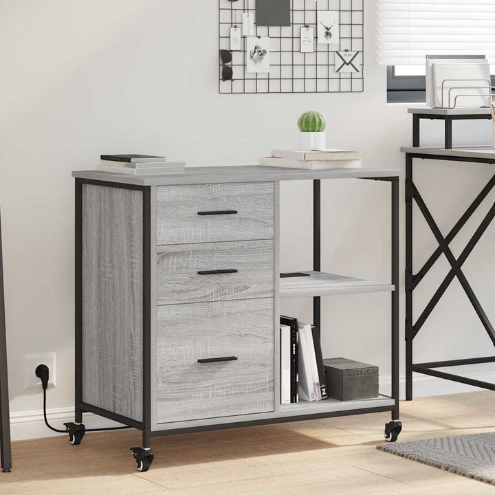 Skab med Opladningsstation 76 x 41 x 72 cm Konstrueret træ