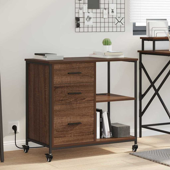 Skab med Opladningsstation 76 x 41 x 72 cm Konstrueret træ
