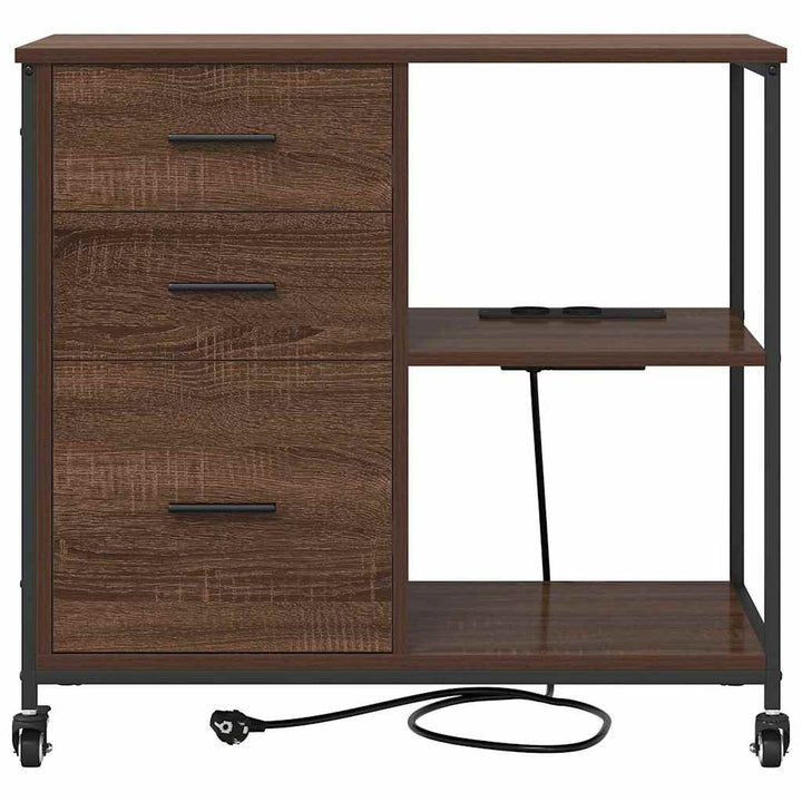 Skab med Opladningsstation 76 x 41 x 72 cm Konstrueret træ