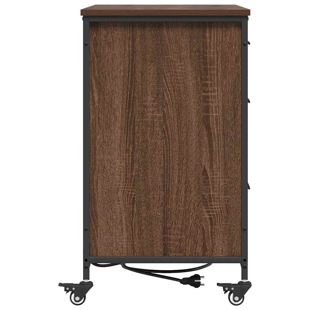 Skab med Opladningsstation 76 x 41 x 72 cm Konstrueret træ