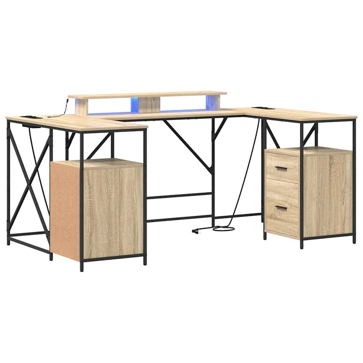 Bord med skuffe Sonoma eg 182 x 101 x 87,5 cm Konstrueret træ