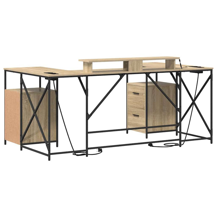 Bord med skuffe Sonoma eg 182 x 101 x 87,5 cm Konstrueret træ