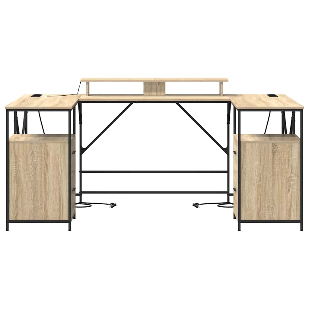 Bord med skuffe Sonoma eg 182 x 101 x 87,5 cm Konstrueret træ