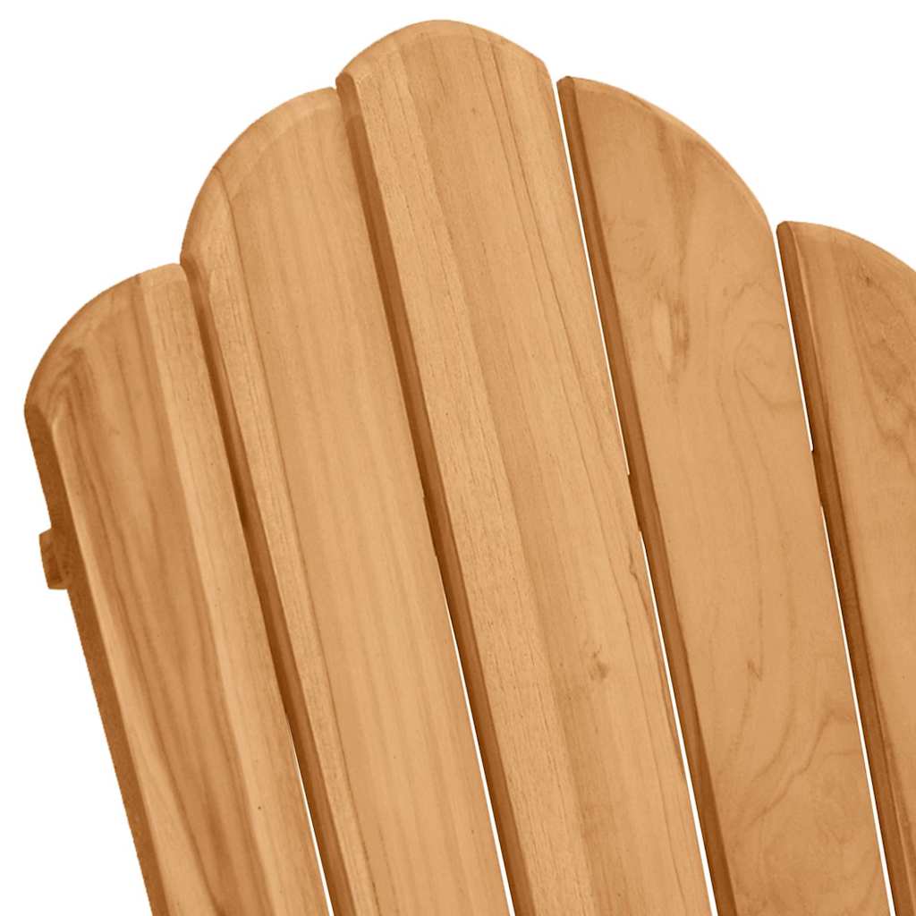Adirondack gyngestol 2 stk. Brun Massivt teaktræ