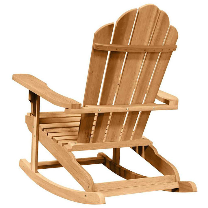 Adirondack gyngestol 2 stk. Brun Massivt teaktræ
