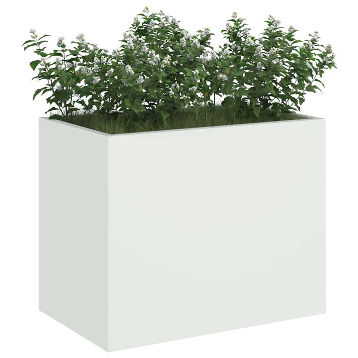 Have Blomsterkrukke Hvid 50 x 32 x 40 cm Koldvalset stål