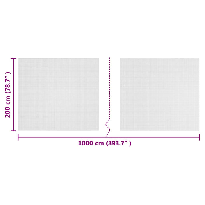 Insekt Net Hvid 2 x 10 m Polyethylen