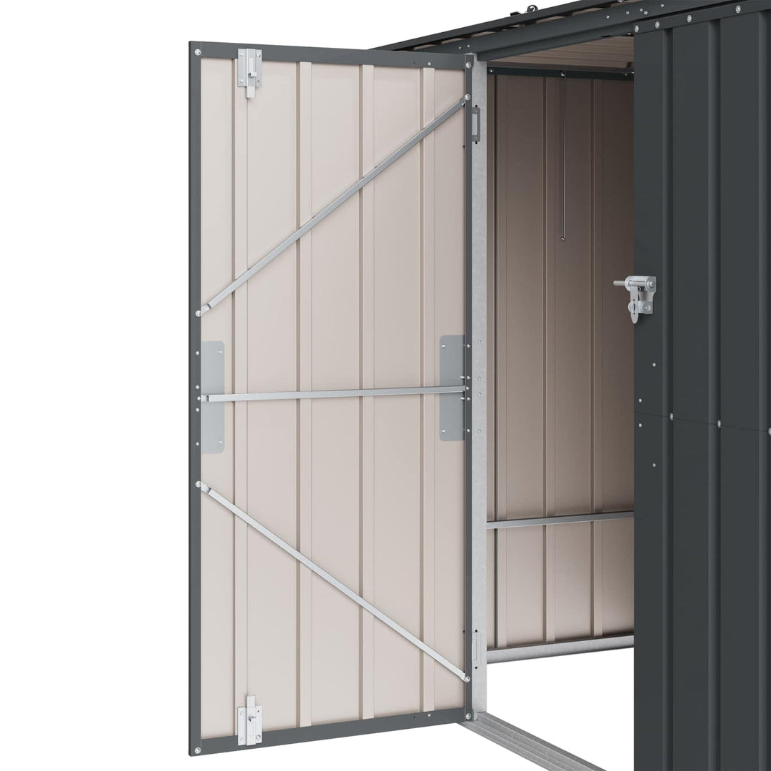 Have Opbevaringskasse Sort 214 x 82 x 132 cm Stål