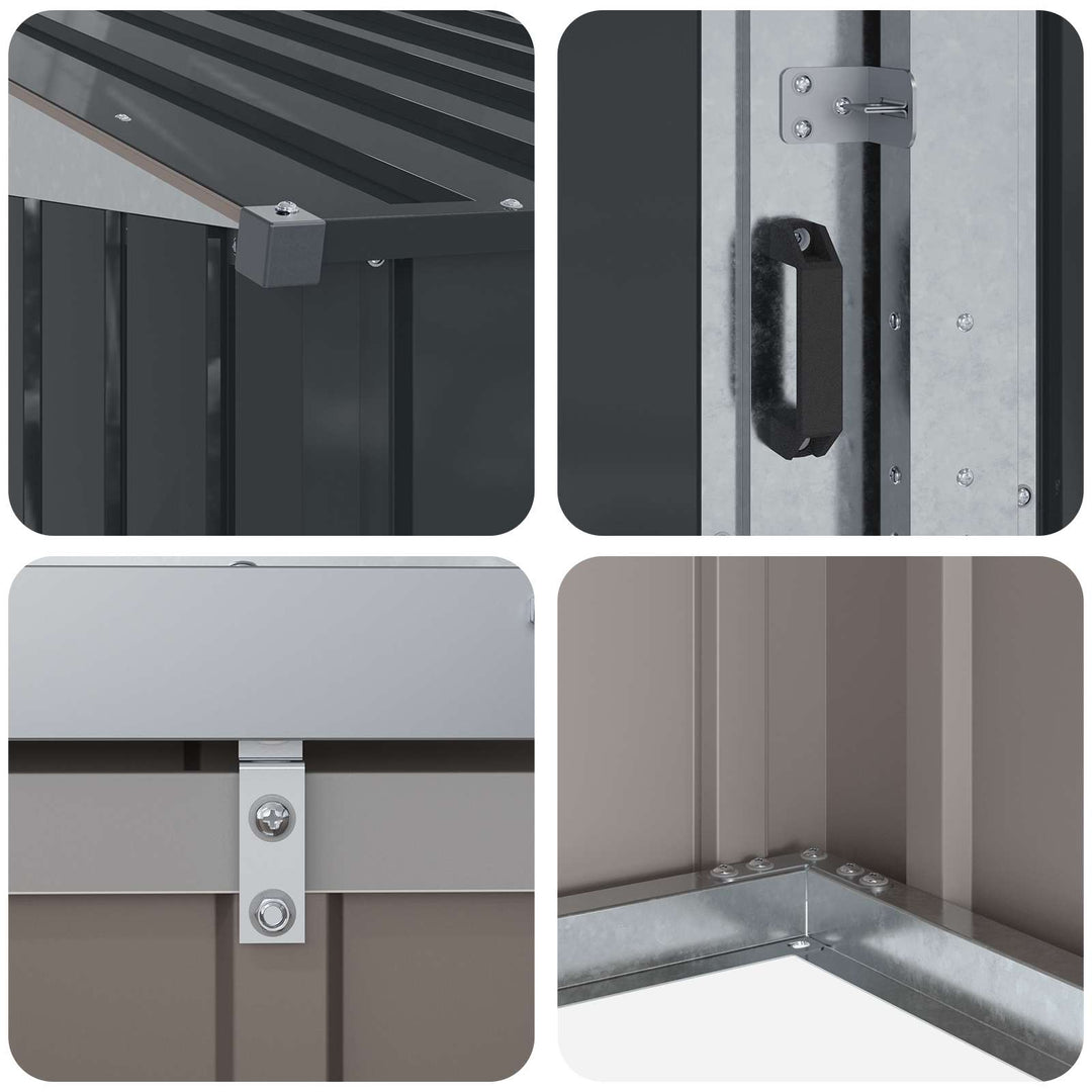 Haveskure Antracit 137 x 81 x 180 cm Metal