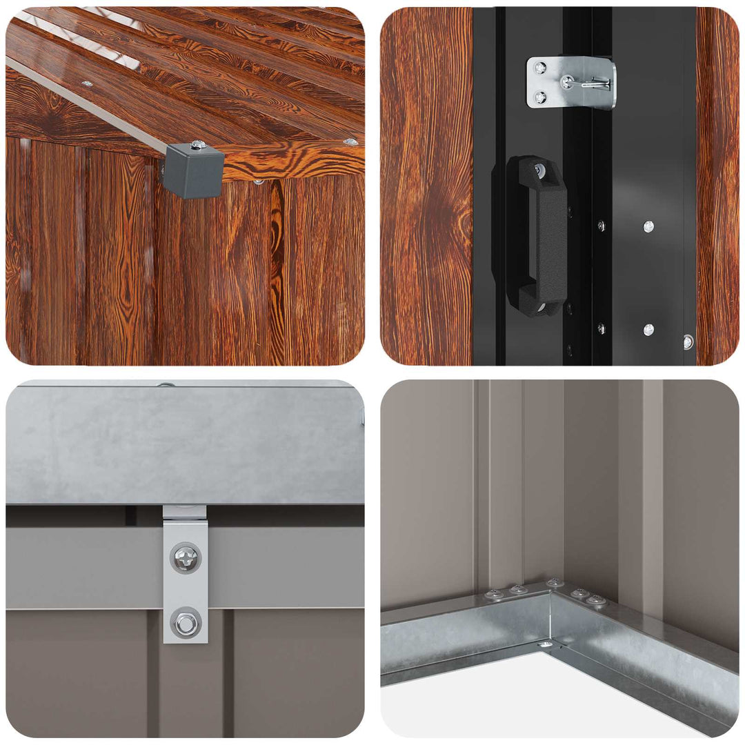 Haveskure Brun 137 x 81 x 180 cm Metal