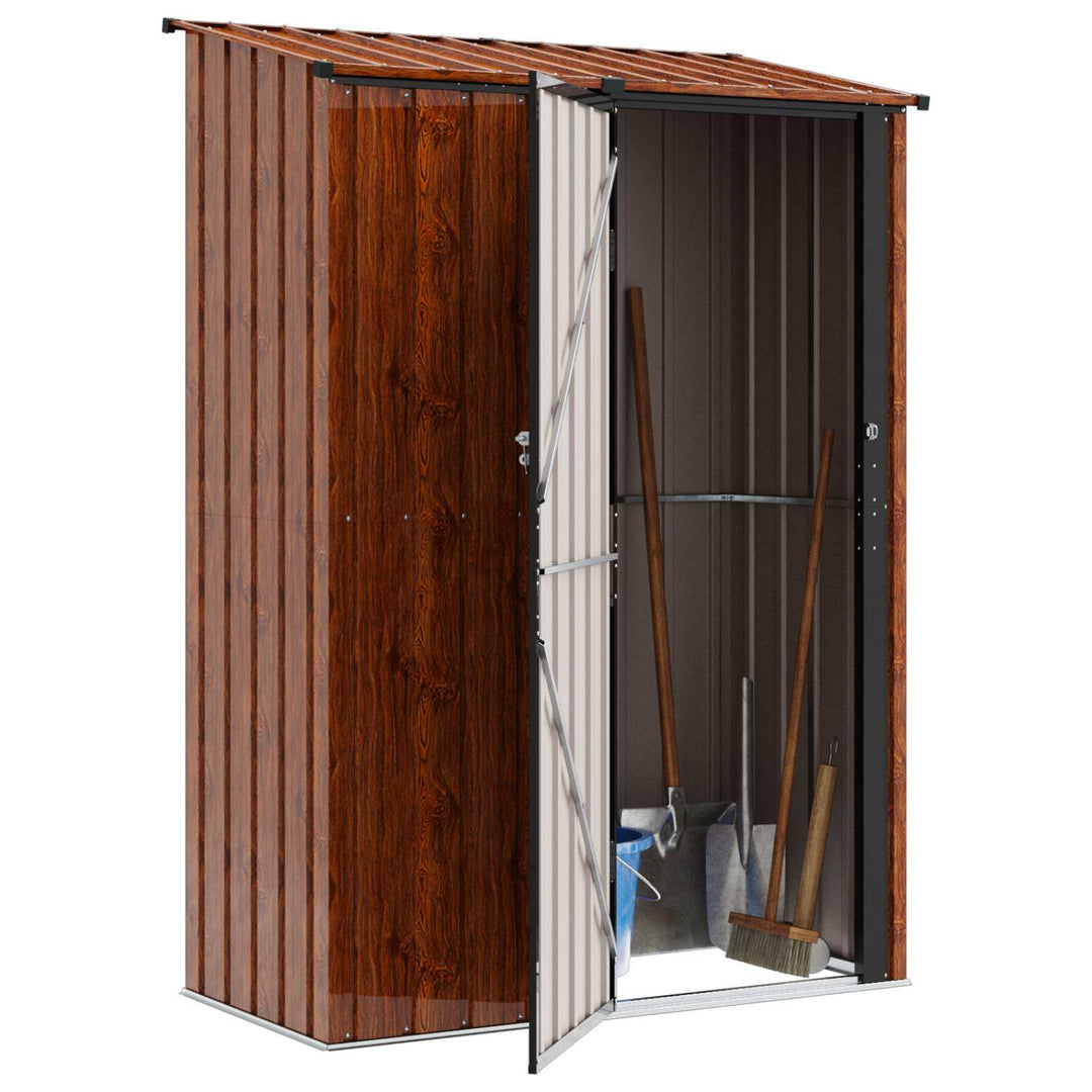 Haveskure Brun 140,5 x 74 x 200 cm Metal